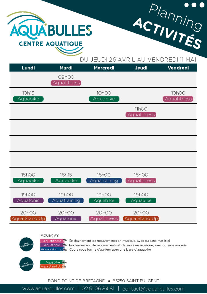 Planning vacances