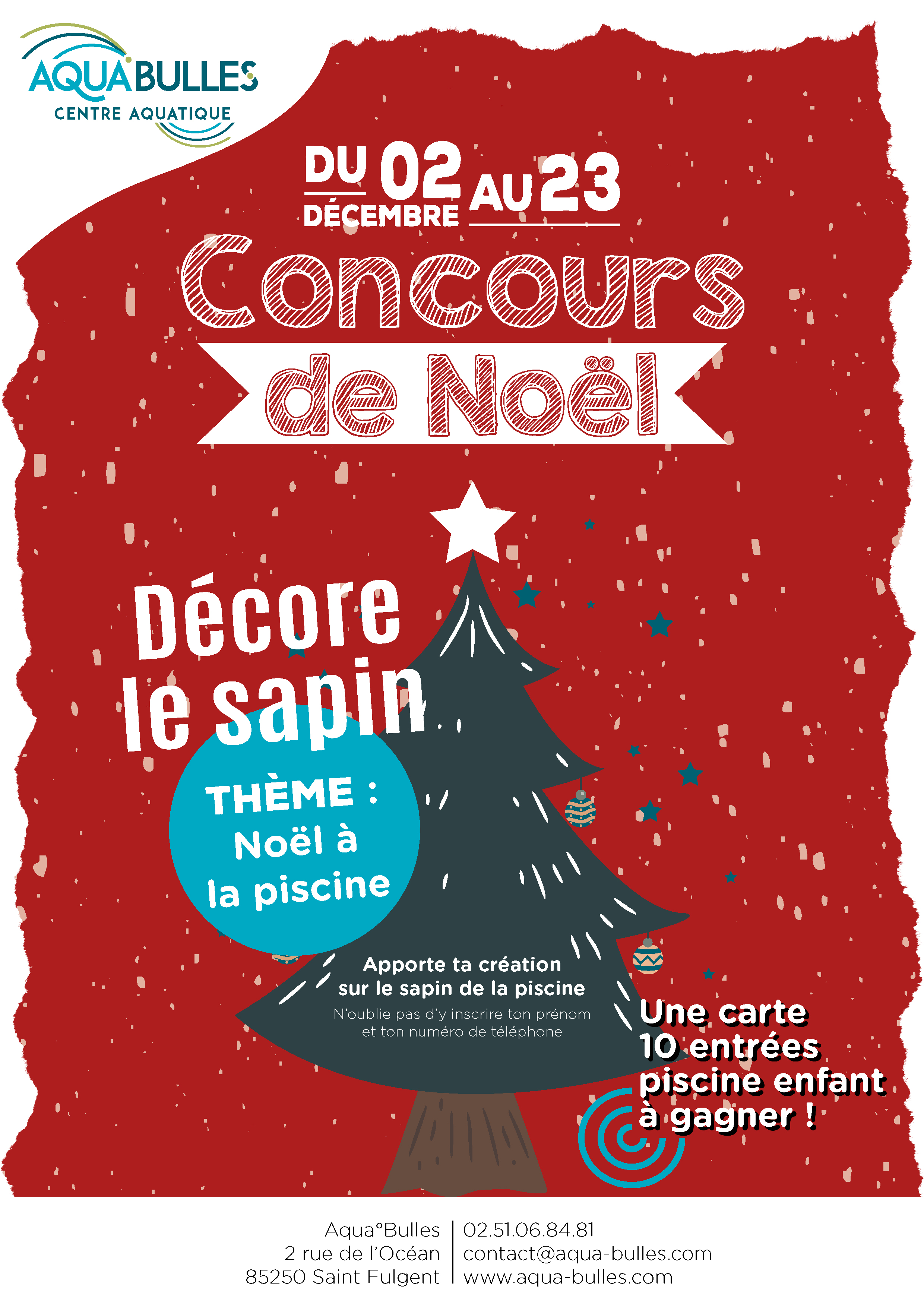 Concours - Décoration de noël - Piscine Aquabulles