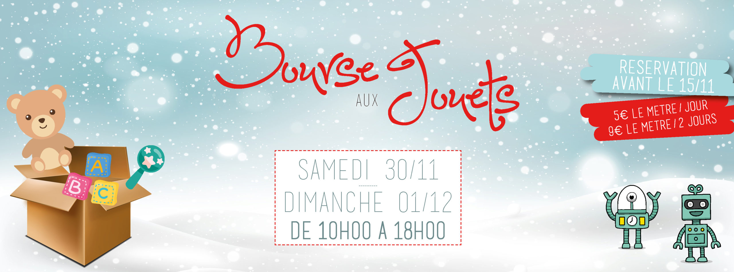 Marché de Noël et bourse aux jouets Aqua-bulles