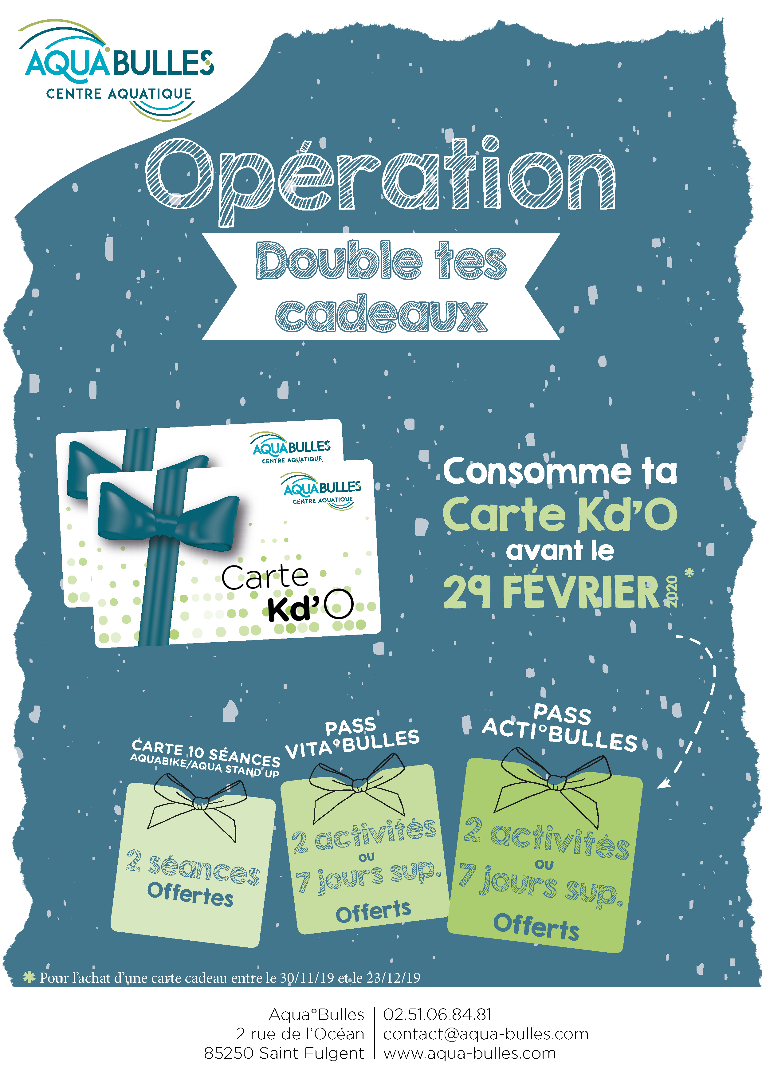 2 fois plus de cadeaux - Aquabulles